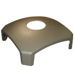 Rubbermaid Replacement Dome Top Lid with Hole Landmark Series Container, Driftwood